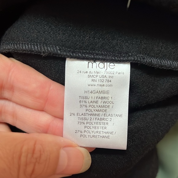 Maje wool mini skirt size 36 or 4US in BRAND NEW condition - Picture 4 of 4